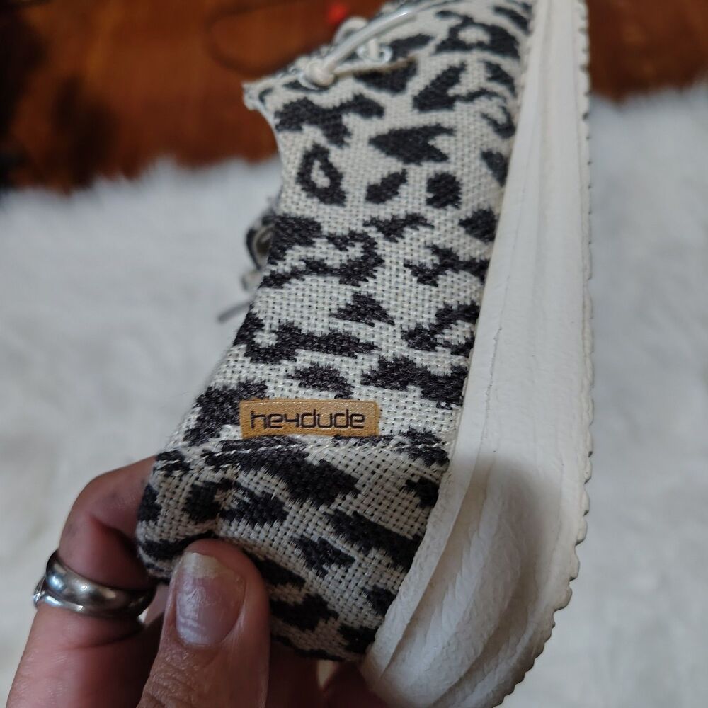 Hey Dudes Leopard Print Girls Size 2Y - Picture 7 of 10